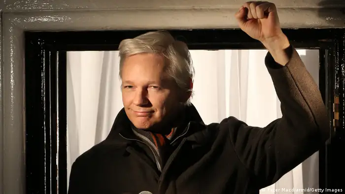 Julian Assange ecuadorianische Botschaft Nacht (Peter Macdiarmid/Getty Images)