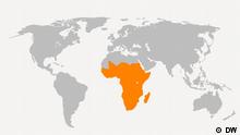 Weltkarte Neu Afrika