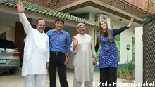 The DW Akademie Pakistan team together with project partners from Pakistan: Media House Islamabad Muhammad Shafiq, Asif Khan, Shahjahan Sayed und Karin Schädler 