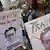 Aktivis Thailand dan Eropa berdemonstrasi menolak kedatangan Perdana Menteri Prayut Chan-Ocha di Milan, Italia, pada KTT Asia-Eropa pada Oktober 2014.
