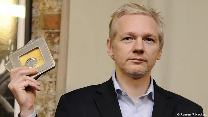 Julian Assange London Botschaft Ecuador (Reuters/P.Hackett)