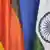 Nationalflaggen von Deutschland und Indien