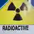 Надпис за повишена радиоактивност от депо за ядрени отпадъци