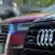Audi logo on a newly-produced car in Germany's Ingolstadt