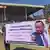 A poster in support of the Prosperity Party at a PP campaign event in the Oromia region
