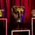 BAFTA award masks are seen on EE BAFTA Film Awards Opening Night