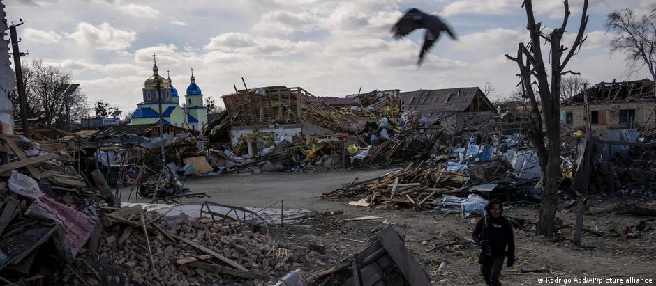 Ukraine | Russland-Ukraine Krieg Zerstörung in Kiew
