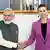  डेनमार्क की प्रधानमंत्री मेटे फ्रेडेरिक्सन के साथ भारतीय प्रधानमंत्री नरेंद्र मोदी