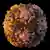 Ilustración del poliovirus en 3D.