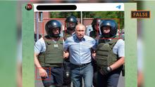 Fake picture of President Putin being arrested