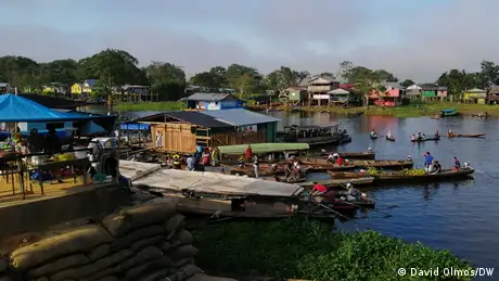 Hafen von Leticia, Kolumbien 