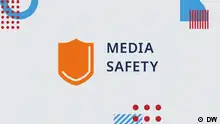 Key visual für das DW Akademie Handlungsfeld Media safety
