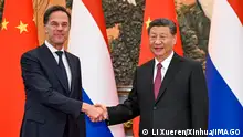 3月27日，中国国家主席习近平会晤到访的荷兰首相吕特